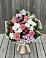 Букет цветов из: Альстромерии, Гвоздики, Розы и Хризантемы в Кесову Гору