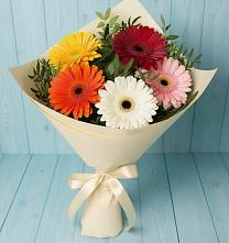 Букет цветов из:  Герберы в Кесову Гору