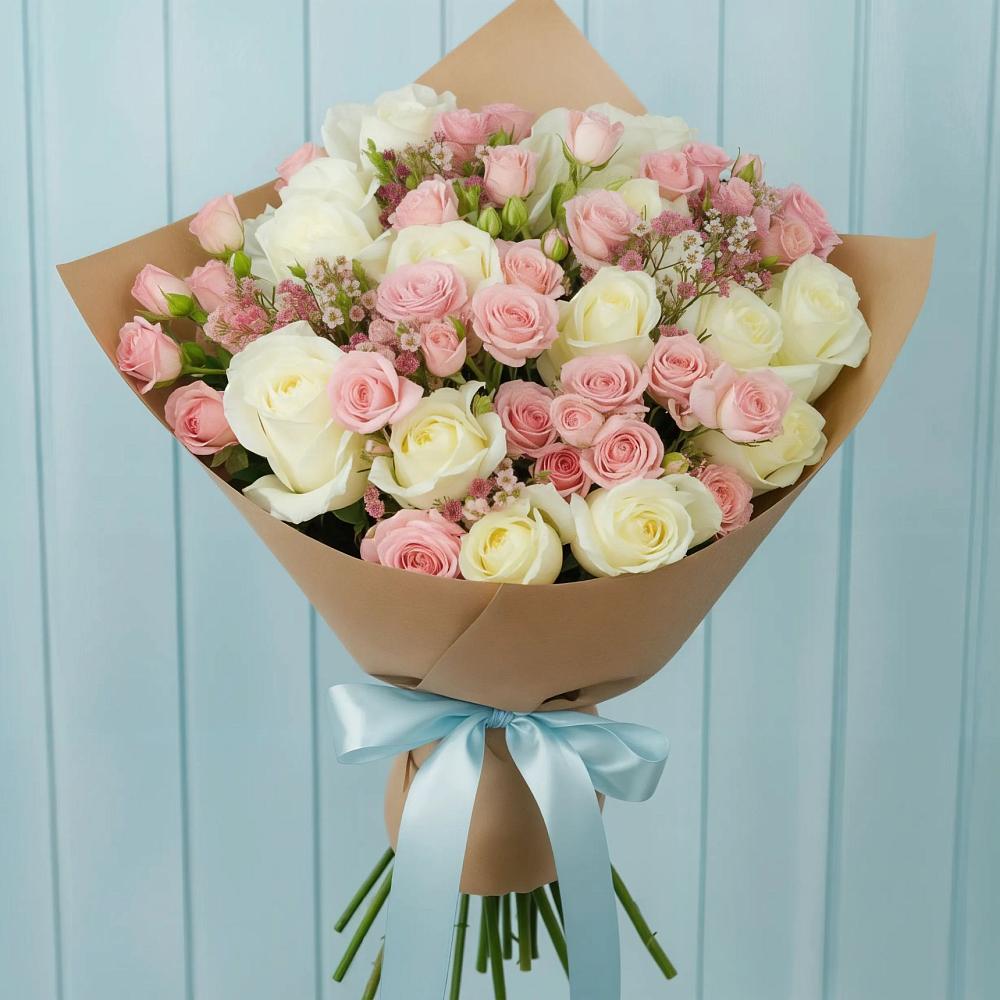 Букет цветов из: Розы в Кесову Гору