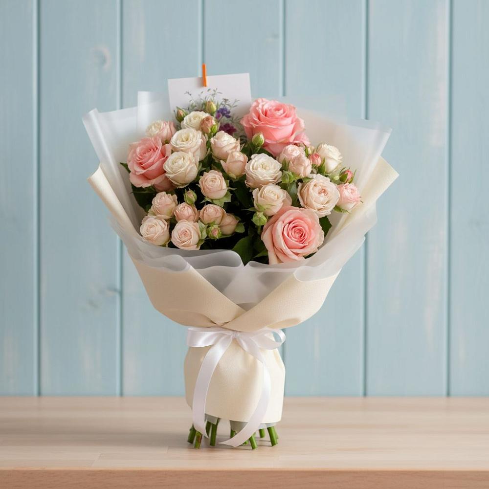 Букет цветов из: Розы в Кесову Гору