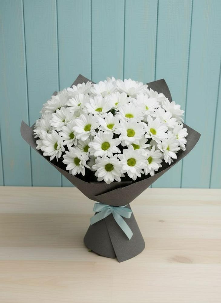 Букет цветов из: Хризантемы в Кесову Гору