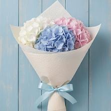 Букет цветов из:  Гортензия в Кесову Гору