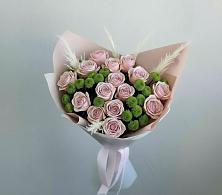 Букет цветов из:  Розы и Хризантемы в Кесову Гору