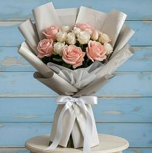 Букет цветов из:  Розы в Кесову Гору