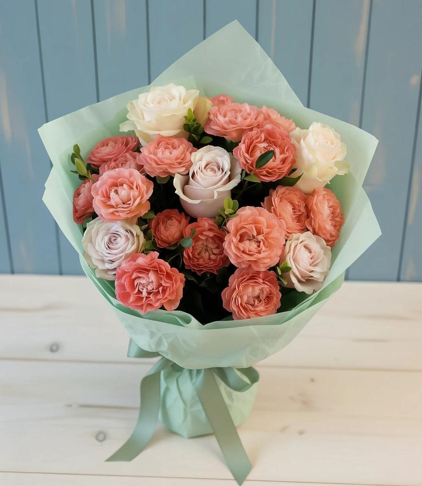 Букет цветов из: Розы в Кесову Гору