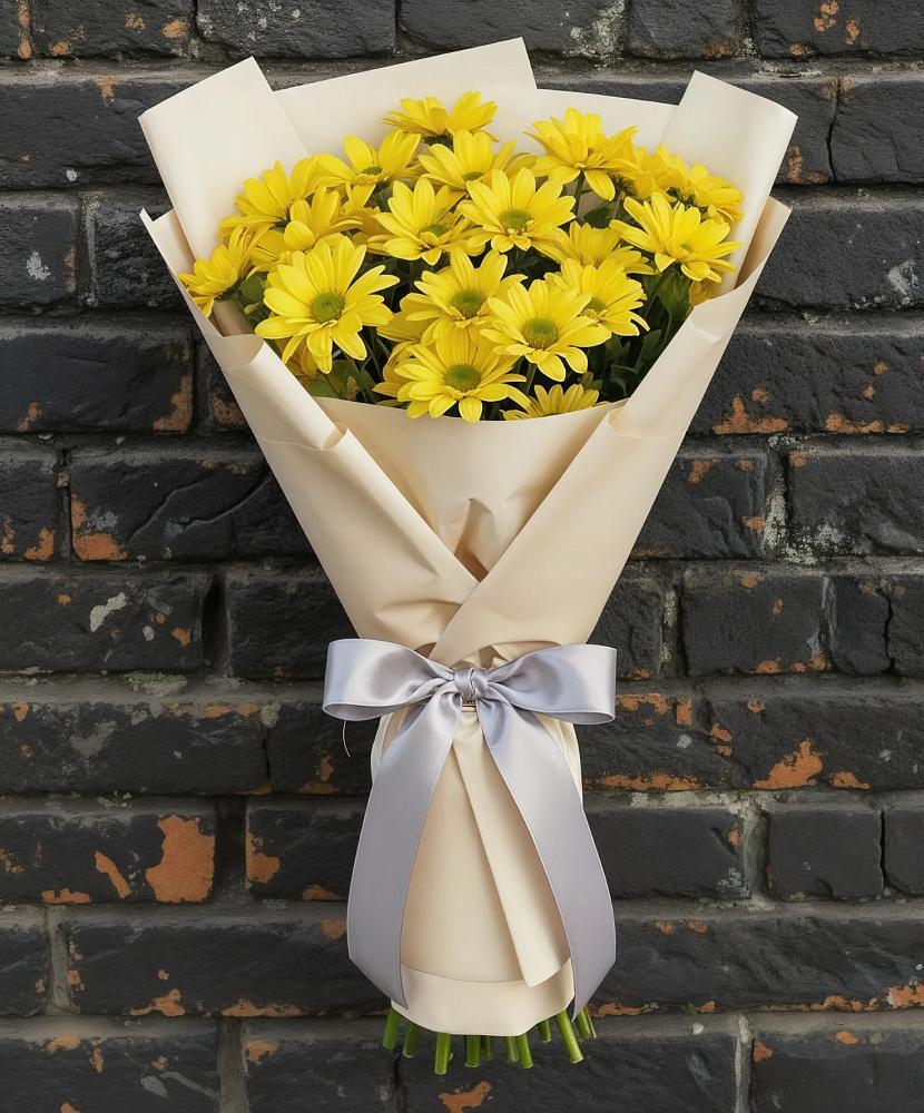 Букет цветов из: Хризантемы в Кесову Гору